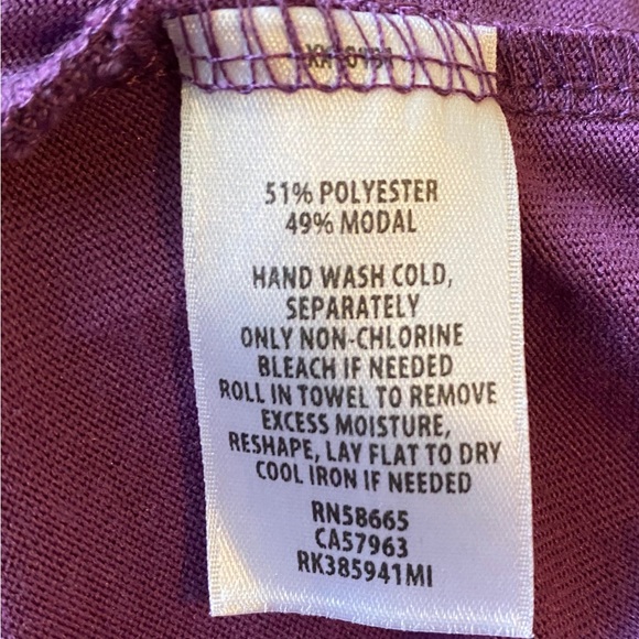 Side ruched comfortable stretch knit tank dress in a beautiful purple color - Picture 5 of 5